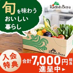 野菜の宅配サービス【 らでぃっしゅぼーや 】定期コースのポイント対象リンク